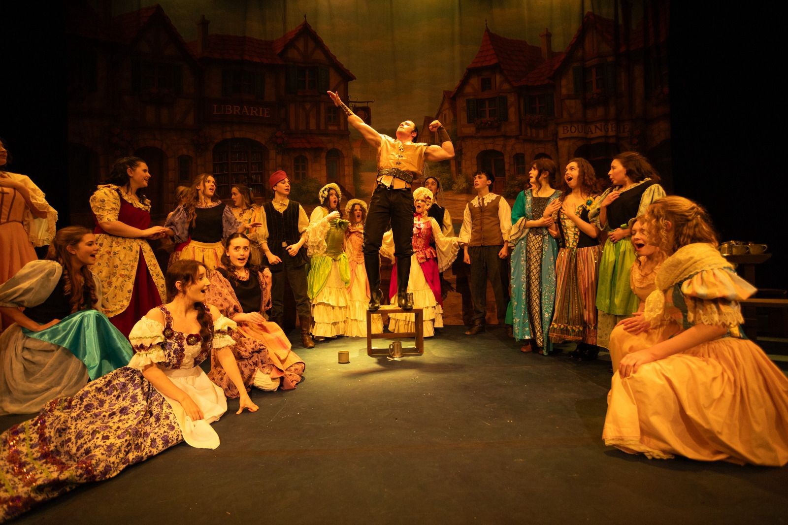 Beauty and the Beast village ensemble costumes – Thespis Theatrical Costumiers UK