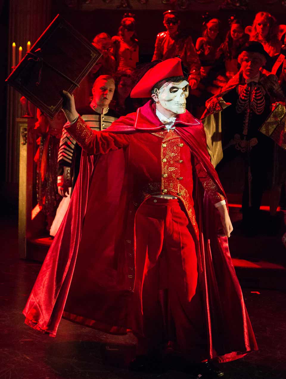 Red Death costume as worn by the Phantom in Phantom of the Opera.