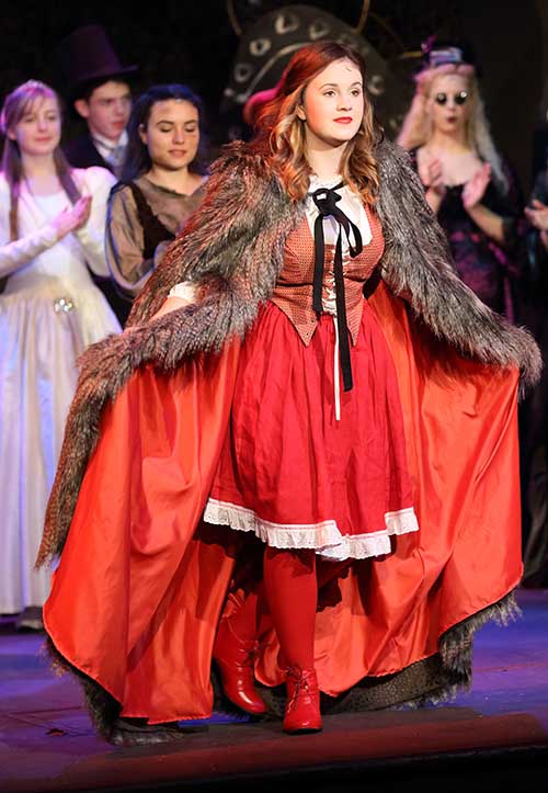 Into the woods - Little Red Riding Hood taking a bow
