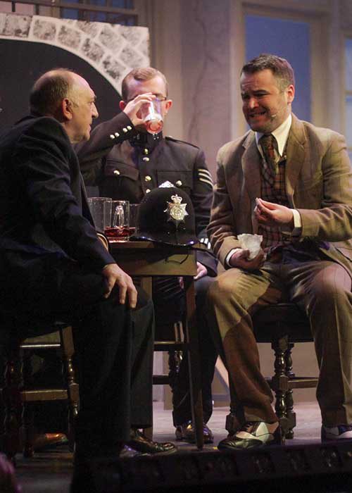 Period 1940 Costume in a scene from Betty Blue Eyes set in 1940s