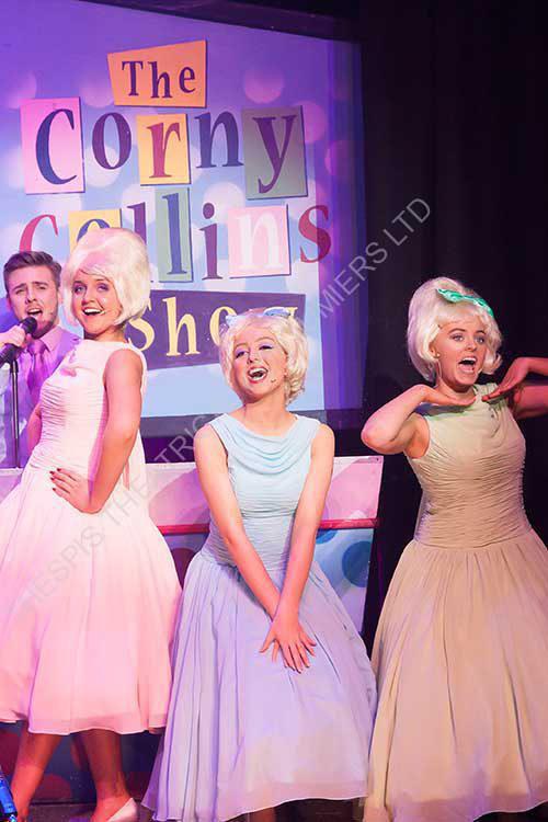 Councillettes dance scene. Pastle shades used for these period dresses.